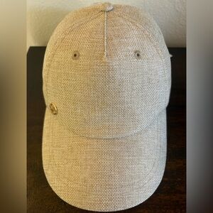 Michael Kors Beige Canvas Baseball Cap